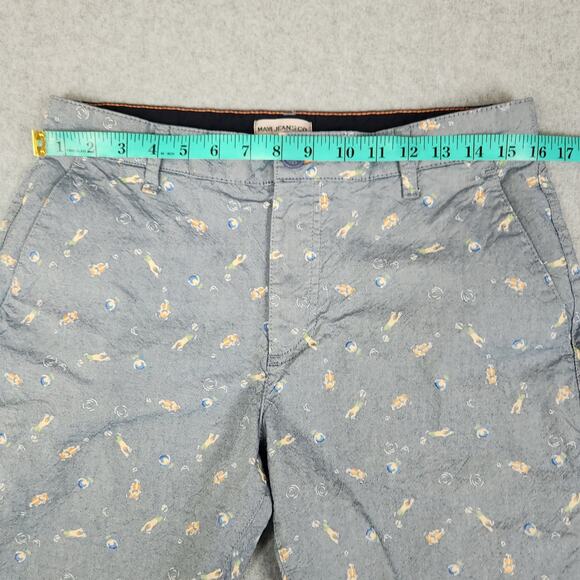 Mavi Shorts Mens Size 31 Flat Front Chino Summer Graphic Pattern - Picture 7 of 12